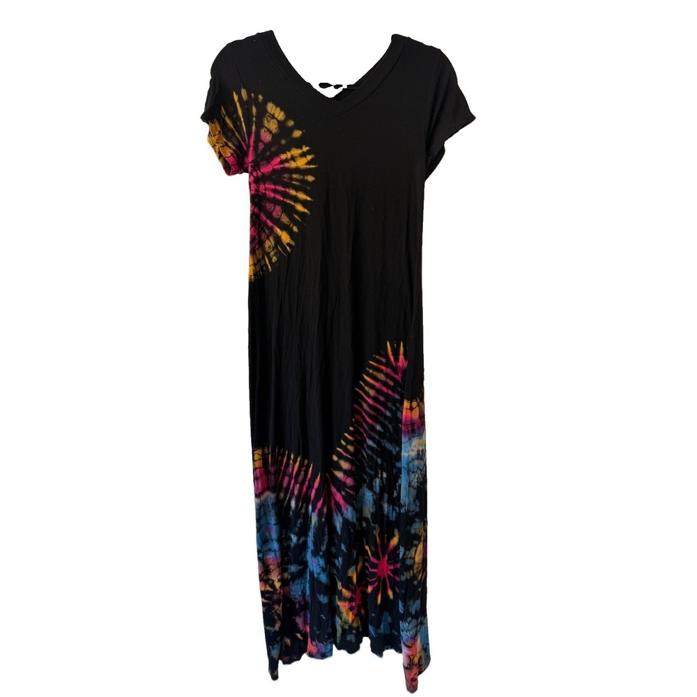 Kathmandu Imports Dress Sz Small Tie Dye Boho Hippie Festival Beach Artsy